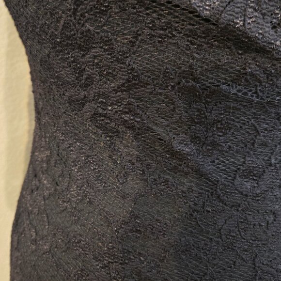 Guess - Small Black Lace Open Shoulder Cocktail Dress - EUC - Picture 4 of 5